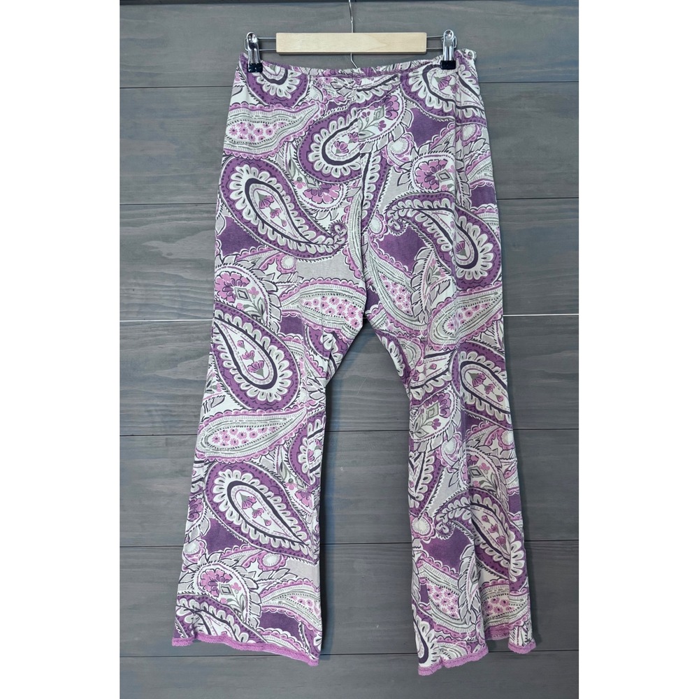 Life Is Good Sleep Pants Lounge‎ Pajama Paisley Flare Comfy Size Small